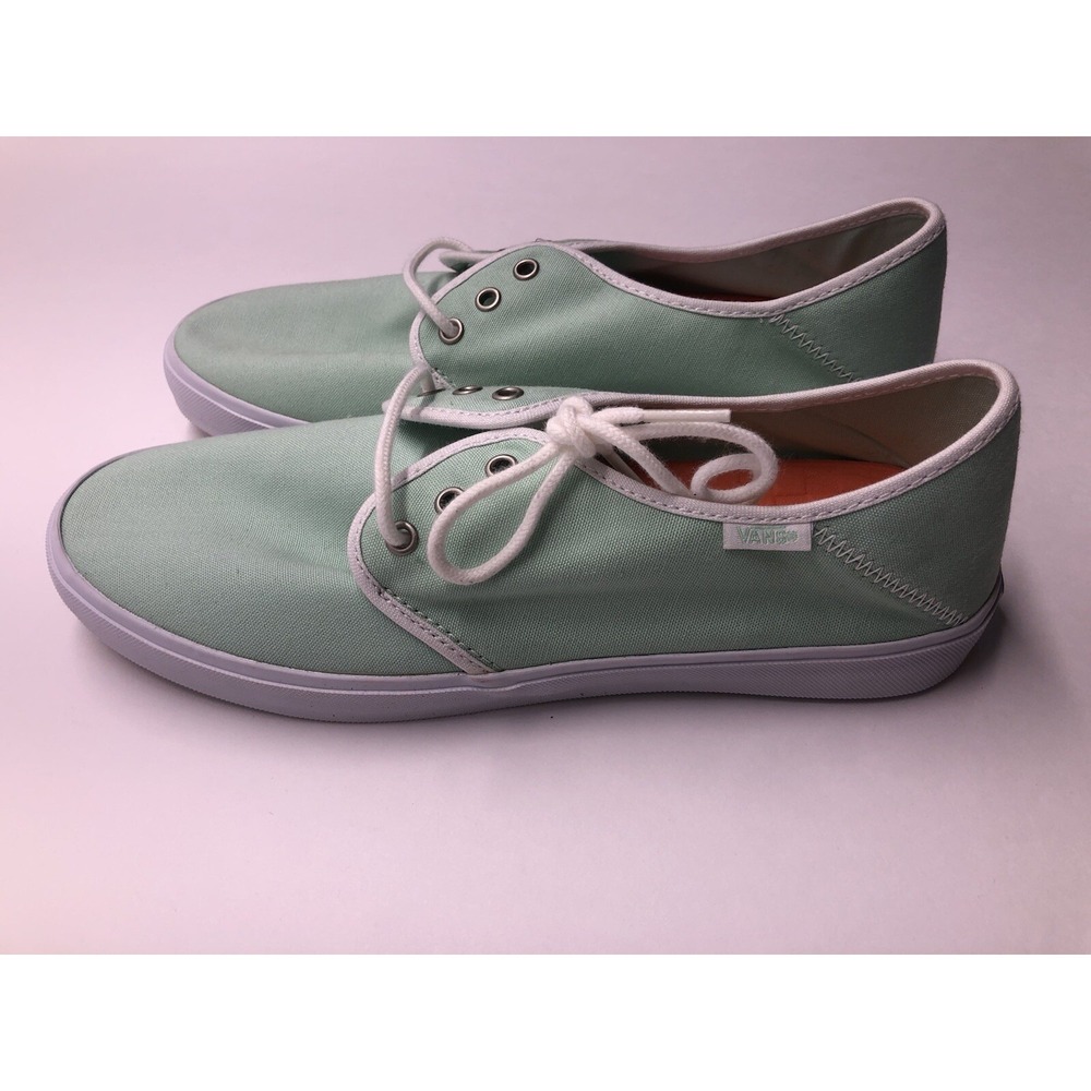 VANS Tazie SF Gossamer Green White Sneakers Womens Size 10 - Picture 4 of 11